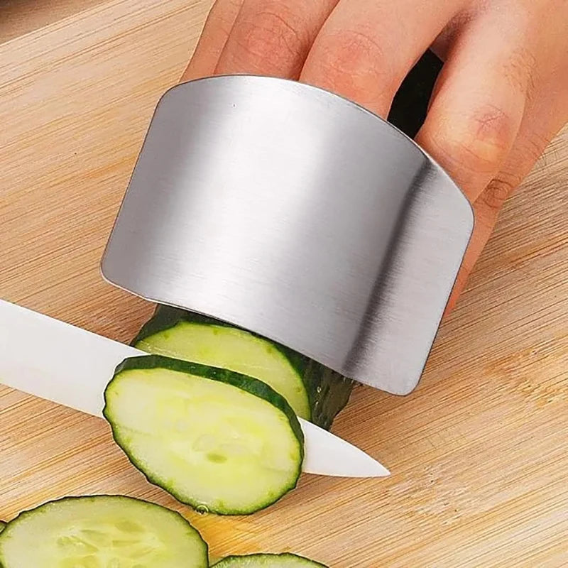 Stainless Steel Finger Guard - Anti-cut Finger Protector for Safe Vegetable Cutting - Kitchen Tool - Home Fads 