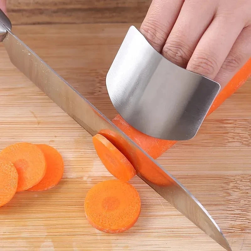 Stainless Steel Finger Guard - Anti-cut Finger Protector for Safe Vegetable Cutting - Kitchen Tool - Home Fads 