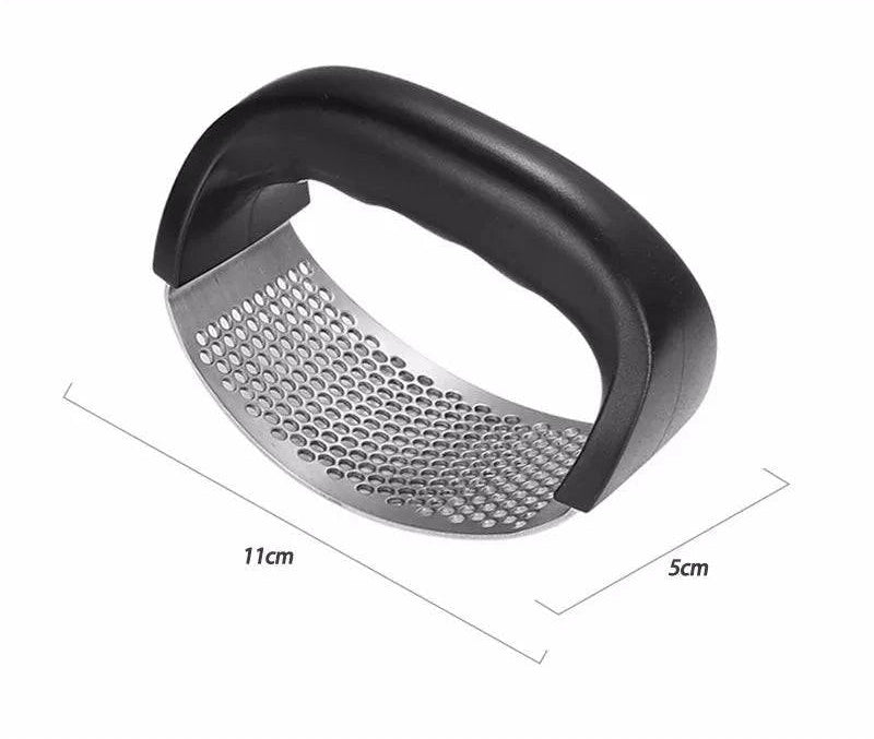 Stainless Steel Garlic Press – Manual Crusher & Mincer for Effortless Garlic Preparation - Home Fads 