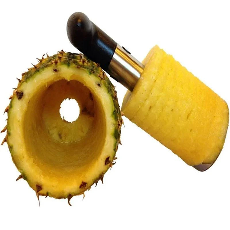 Stainless Steel Pineapple Corer & Slicer – Easy Fruit Cutter & Peeler for Fresh Pineapple Preparation - Home Fads 