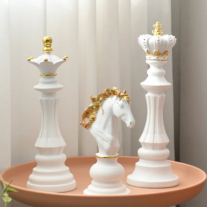 Strategic Elegance: Chess Resin Sculptures for Stylish Home Accents - Home Fads 