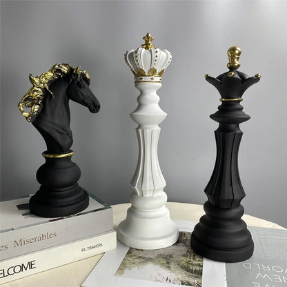 Strategic Elegance: Chess Resin Sculptures for Stylish Home Accents - Home Fads 