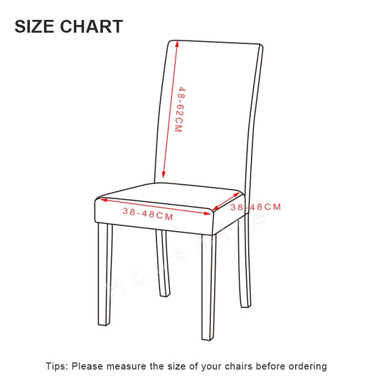 Stretchable Chair Cover – Elastic Dining Room Seat Protector for Festive Decor, Suitable for Various Chair Types - Home Fads 