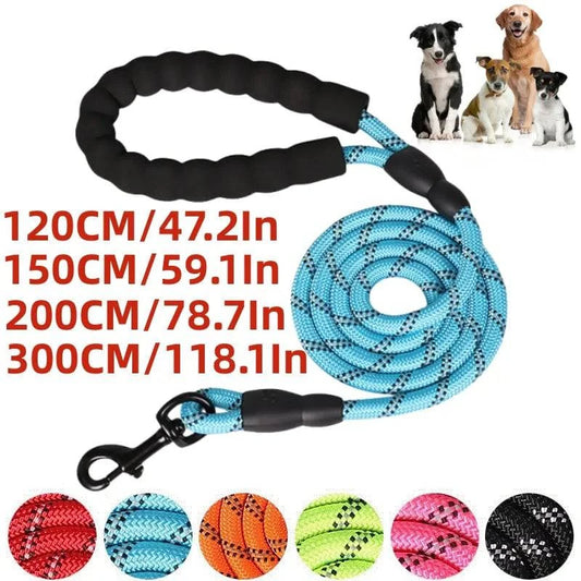 Stylish and Safe Dog Leashes with Soft Handle - Reinforced, quick release, and reflective Nylon Leash for Small, Medium, and Large Dogs - Home Fads 