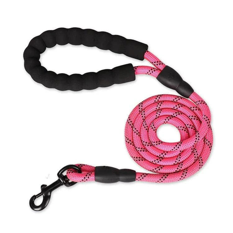 Stylish and Safe Dog Leashes with Soft Handle - Reinforced, quick release, and reflective Nylon Leash for Small, Medium, and Large Dogs - Home Fads 