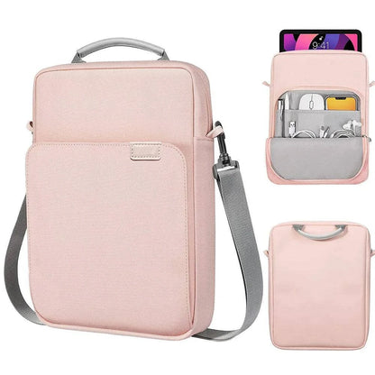 Premium Tablet Shoulder Bag for Various iPad and Tablet Models - Waterproof Case with Multiple Storage Compartments for Men and Women - Home Fads 