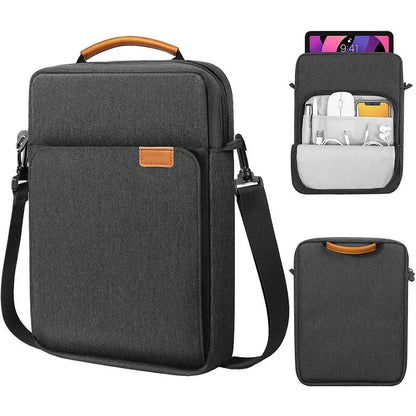 Premium Tablet Shoulder Bag for Various iPad and Tablet Models - Waterproof Case with Multiple Storage Compartments for Men and Women - Home Fads 
