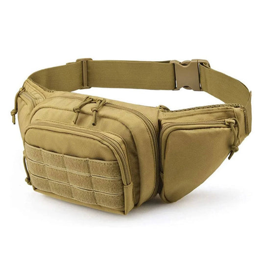 Tactical Nylon Waist Pack Belt Bag for Men - Military Style Fanny Pack for Motorcycle Riding, Sports, Camping, and Hiking - Home Fads 