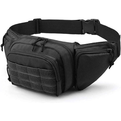Tactical Nylon Waist Pack Belt Bag for Men - Military Style Fanny Pack for Motorcycle Riding, Sports, Camping, and Hiking - Home Fads 