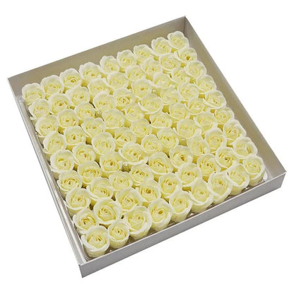 Timeless Elegance: 81-Piece Artificial Rose Flower Heads for Wedding, Engagement, and Anniversary Bouquets - Perfect Valentine's Day Gift - Home Fads 