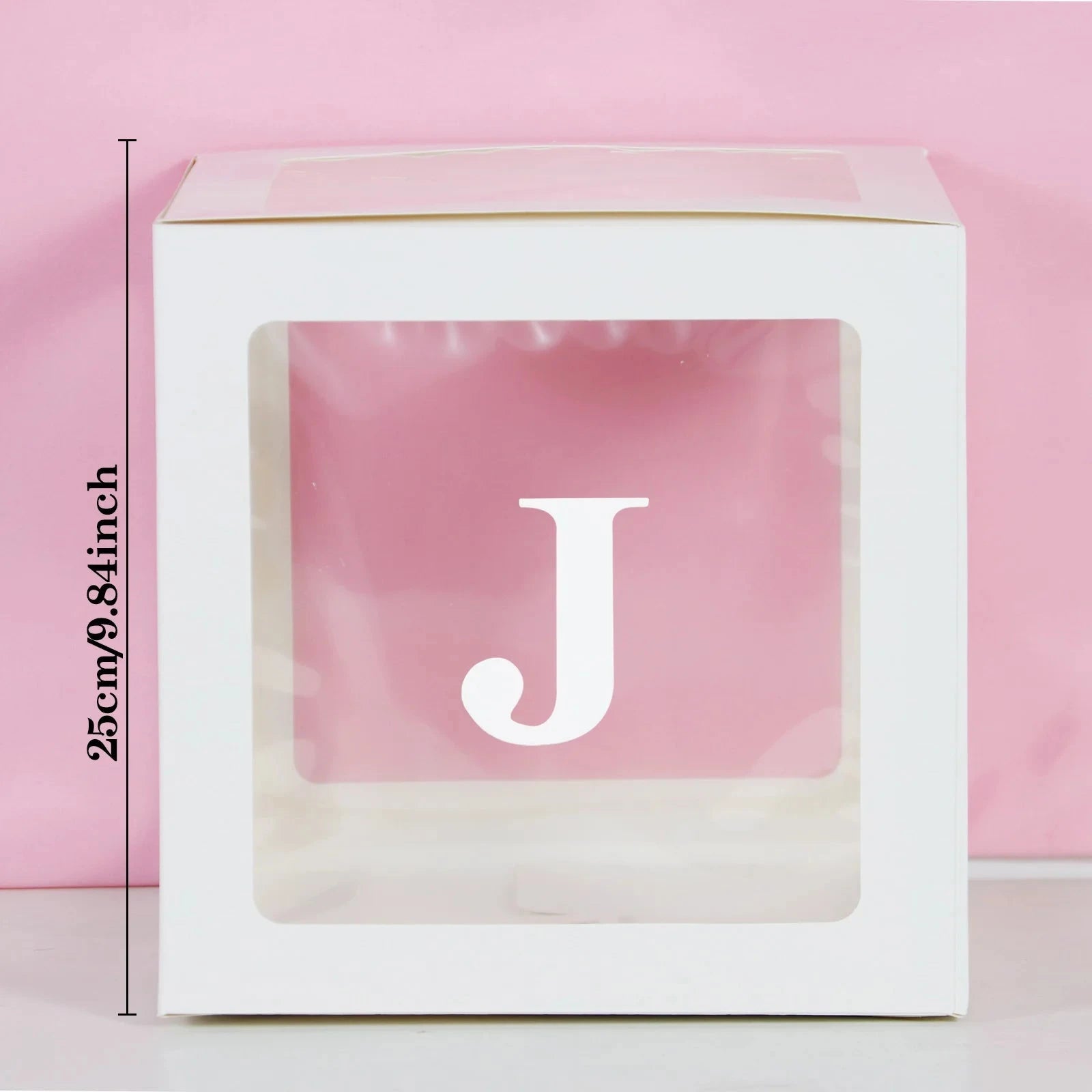 Transparent Letter Balloon Box - Perfect for Baby Showers, Birthdays, Gender Reveals, Weddings, Eid Celebrations, and 1st Birthday Parties - Home Fads 