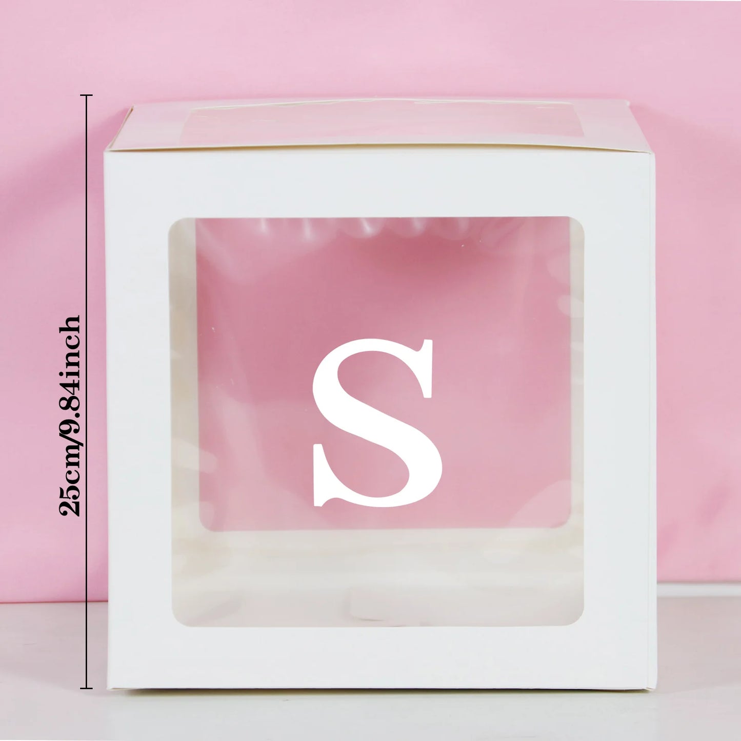 Transparent Letter Balloon Box - Perfect for Baby Showers, Birthdays, Gender Reveals, Weddings, Eid Celebrations, and 1st Birthday Parties - Home Fads 