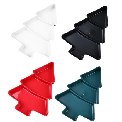 Tree-Shaped Fruit and Snacks Plate – Decorative Serving Dish for Festive Gatherings - Home Fads 