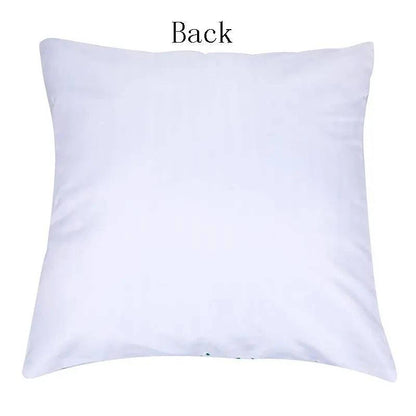 Tropical Leaves Cushion Cover - 43x43cm Polyester Throw Pillow - Versatile Home Decor for Living Room, Bedroom, Patio, Office - Home Fads 