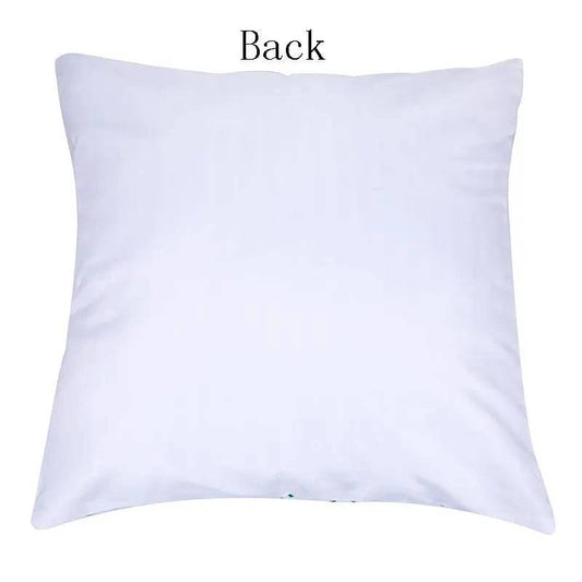 Tropical Leaves Cushion Cover - 43x43cm Polyester Throw Pillow - Versatile Home Decor for Living Room, Bedroom, Patio, Office - Home Fads 