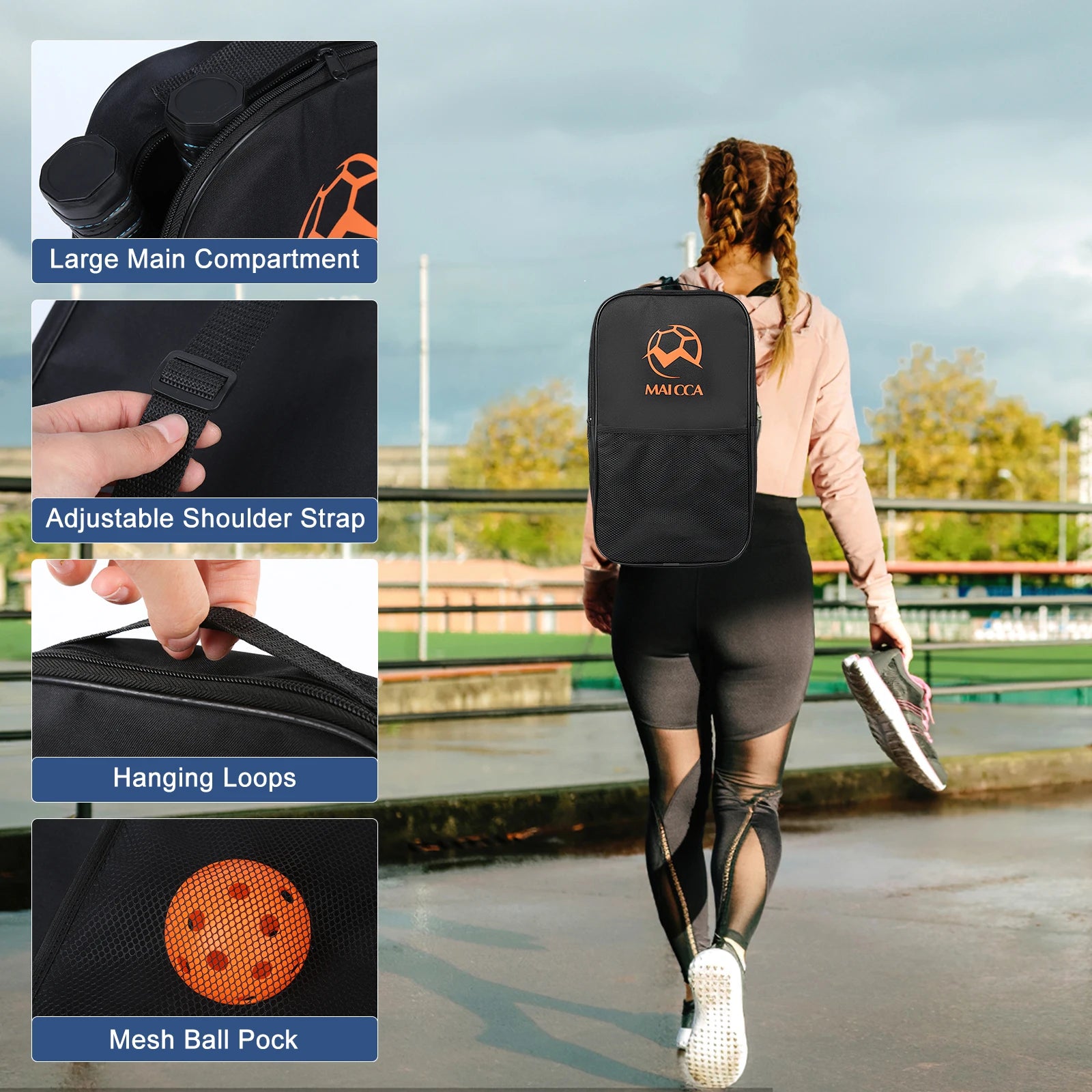 USAPA Approved Pickleball Paddles Set with Honeycomb Core - Includes 4 Balls, Portable Racquet Cover, and Carrying Bag - Indoor/Outdoor Gift Kit - Home Fads 