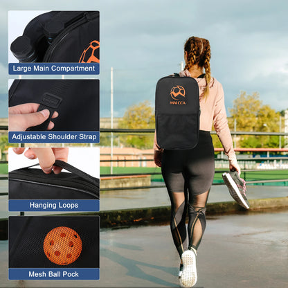 USAPA Approved Pickleball Paddles Set with Honeycomb Core - Includes 4 Balls, Portable Racquet Cover, and Carrying Bag - Indoor/Outdoor Gift Kit - Home Fads 