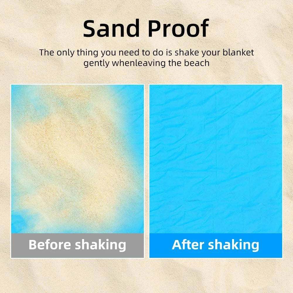 Ultimate Outdoor Companion: Portable Waterproof Beach Blanket - Foldable Camping Mat with PVC Material - Home Fads 