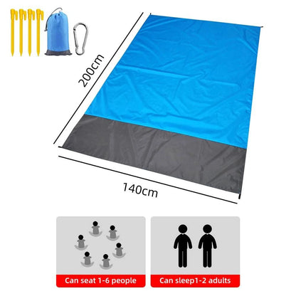 Ultimate Outdoor Companion: Portable Waterproof Beach Blanket - Foldable Camping Mat with PVC Material - Home Fads 
