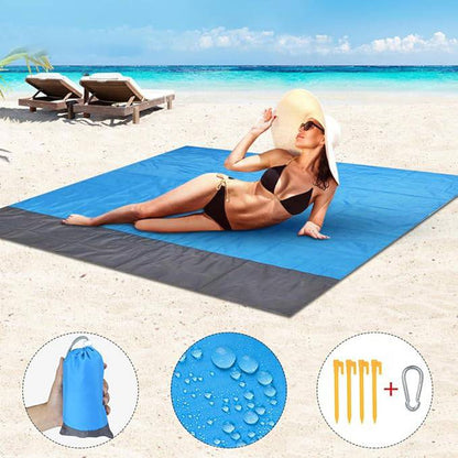 Ultimate Outdoor Companion: Portable Waterproof Beach Blanket - Foldable Camping Mat with PVC Material - Home Fads 