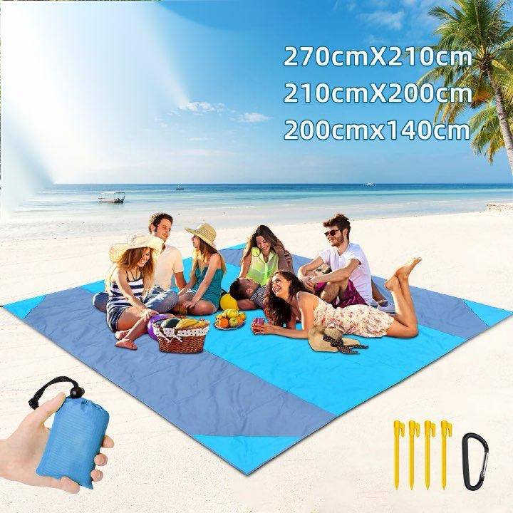 Ultimate Outdoor Companion: Portable Waterproof Beach Blanket - Foldable Camping Mat with PVC Material - Home Fads 