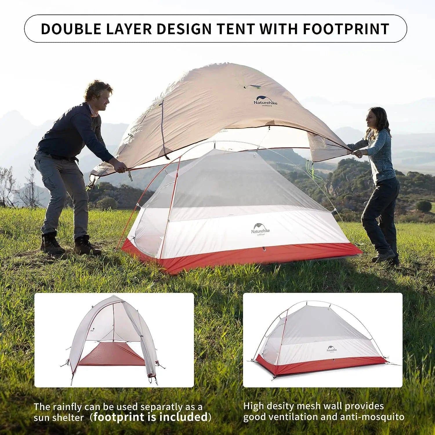 Ultralight Portable Camping Tent - 1 Person Waterproof Shelter for Travel, Beach, and Outdoor Adventures - Home Fads 