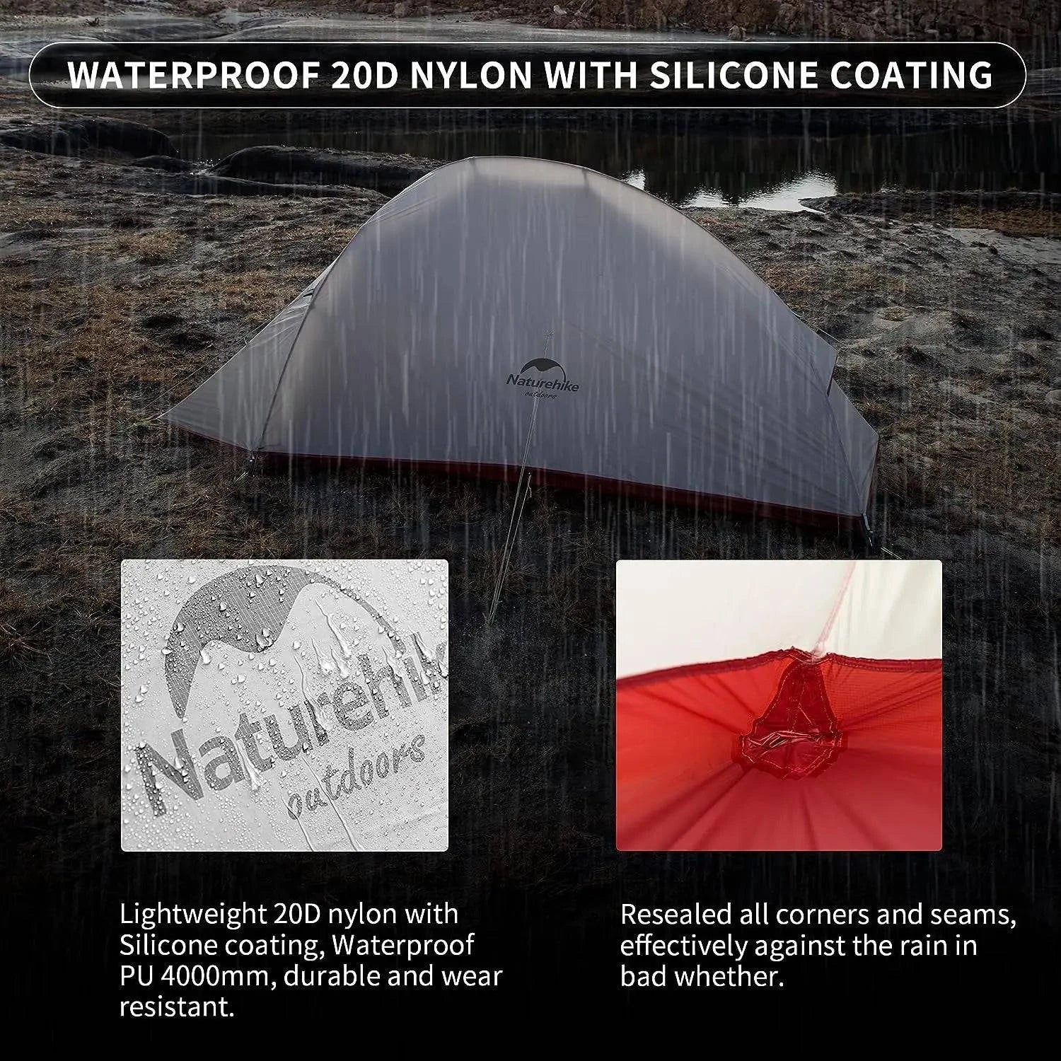 Ultralight Portable Camping Tent - 1 Person Waterproof Shelter for Travel, Beach, and Outdoor Adventures - Home Fads 