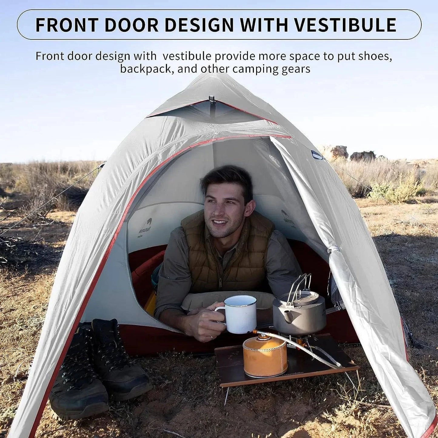 Ultralight Portable Camping Tent - 1 Person Waterproof Shelter for Travel, Beach, and Outdoor Adventures - Home Fads 