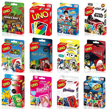 Uno Card Game – Themed Edition with Harry Potter, Frozen, Super Mario & More – Perfect for Adults and Kids, Ideal Birthday Gift - Home Fads 