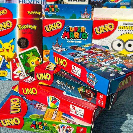 Uno Card Game – Themed Edition with Harry Potter, Frozen, Super Mario & More – Perfect for Adults and Kids, Ideal Birthday Gift - Home Fads 