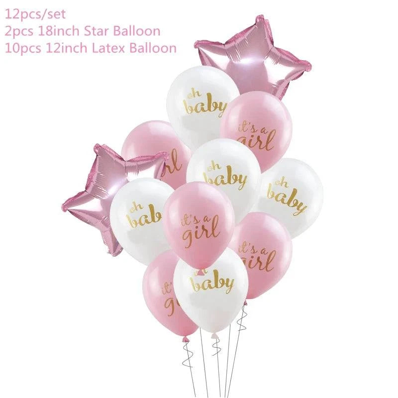 Versatile Baby Shower and Gender Reveal Party Decor Sets - Multiple Varieties Including Balloons, Banners, Photo Props, and More - Home Fads 