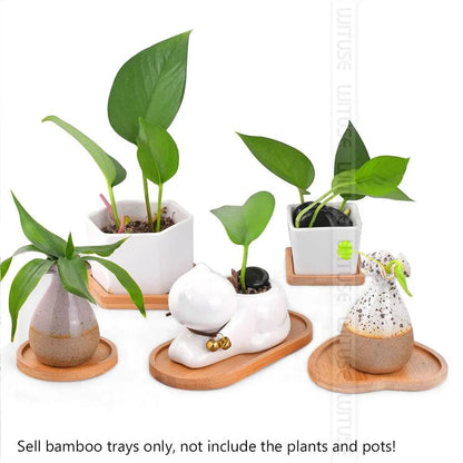 Versatile Bamboo Tray Holder - Bathroom Vanity Organizer for Soap Dispensers, Candles, Flower Pots, and Jewelry Storage Solution - Home Fads 