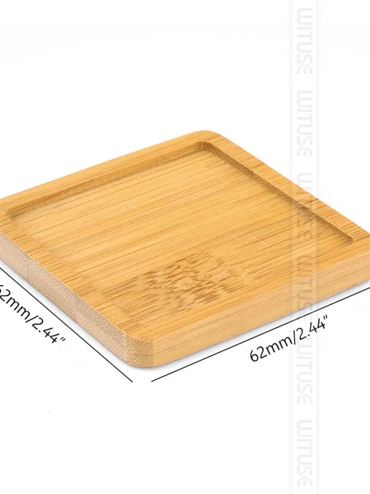 Versatile Bamboo Tray Holder - Bathroom Vanity Organizer for Soap Dispensers, Candles, Flower Pots, and Jewelry Storage Solution - Home Fads 