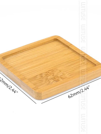 Versatile Bamboo Tray Holder - Bathroom Vanity Organizer for Soap Dispensers, Candles, Flower Pots, and Jewelry Storage Solution - Home Fads 