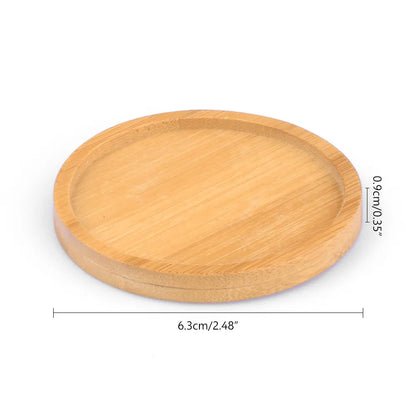 Versatile Bamboo Tray Holder - Bathroom Vanity Organizer for Soap Dispensers, Candles, Flower Pots, and Jewelry Storage Solution - Home Fads 