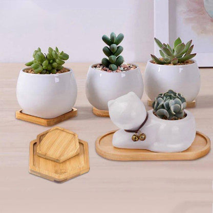 Versatile Bamboo Tray Holder - Bathroom Vanity Organizer for Soap Dispensers, Candles, Flower Pots, and Jewelry Storage Solution - Home Fads 
