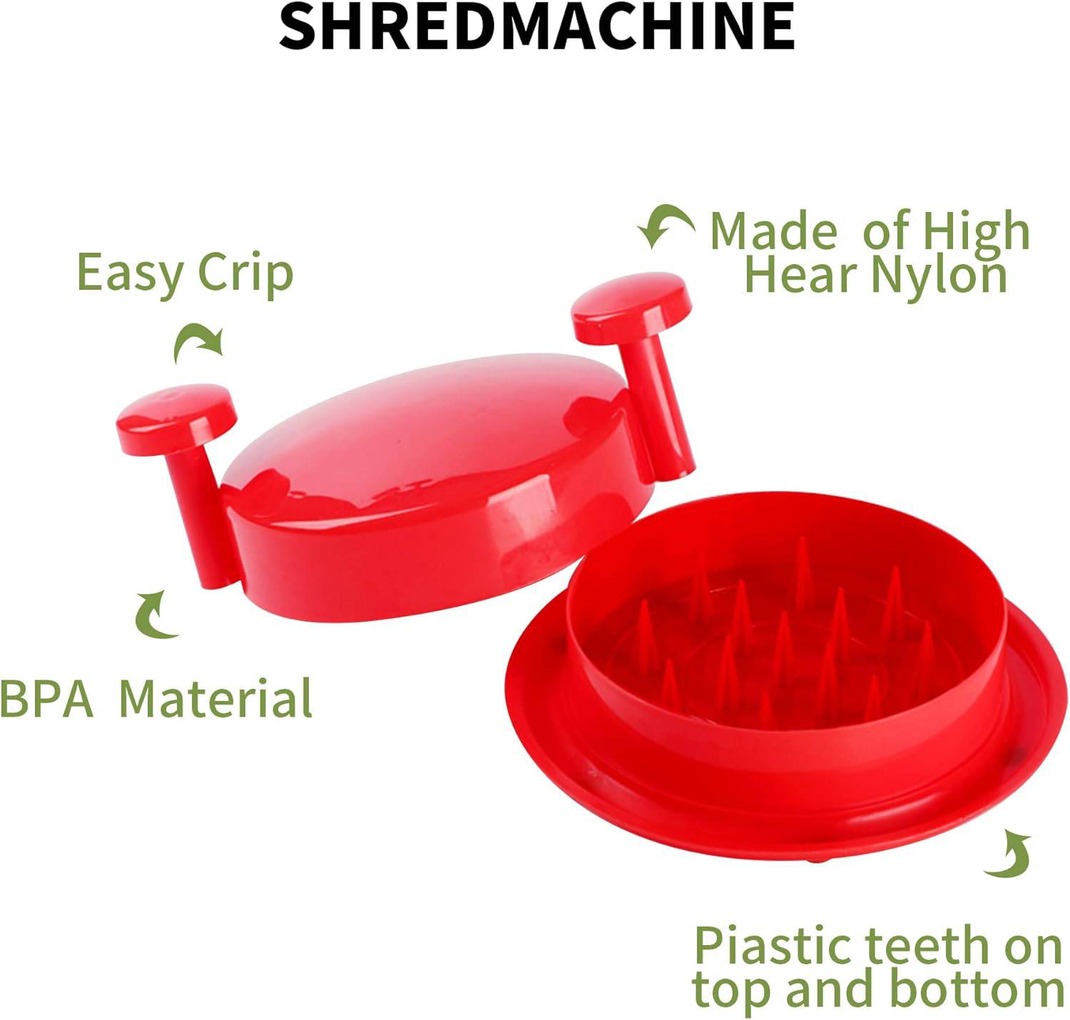 Versatile Manual Meat and Vegetable Shredder - Ideal for Pulled Pork, Chicken, Mashed Potatoes, and More - Home Fads 