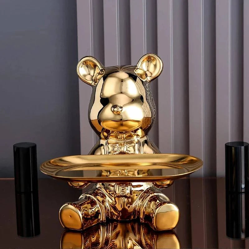 Vibrant Bear Coin Bank - Contemporary Accent with Functional Elegance - Home Fads 