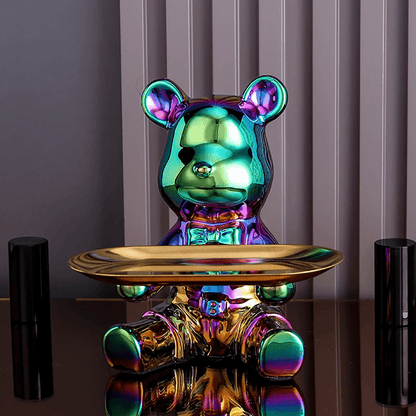 Vibrant Bear Coin Bank - Contemporary Accent with Functional Elegance - Home Fads 