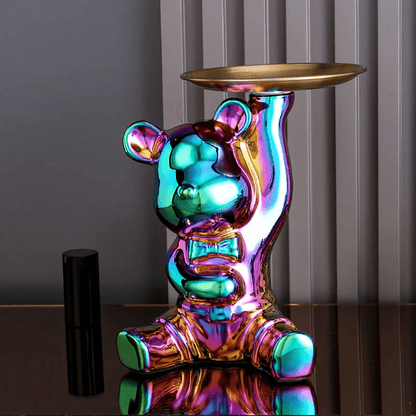 Vibrant Bear Coin Bank - Contemporary Accent with Functional Elegance - Home Fads 