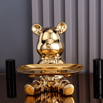 Vibrant Bear Coin Bank - Contemporary Accent with Functional Elegance - Home Fads 