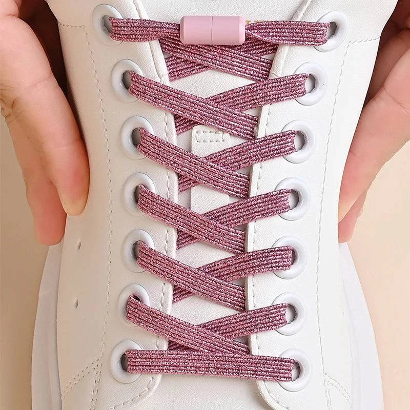 Vibrant Elastic No-Tie Shoelaces with Buckle for Kids and Adults - Available in 10 Colors - Home Fads 