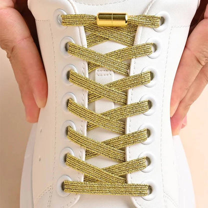 Vibrant Elastic No-Tie Shoelaces with Buckle for Kids and Adults - Available in 10 Colors - Home Fads 