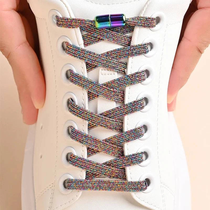 Vibrant Elastic No-Tie Shoelaces with Buckle for Kids and Adults - Available in 10 Colors - Home Fads 