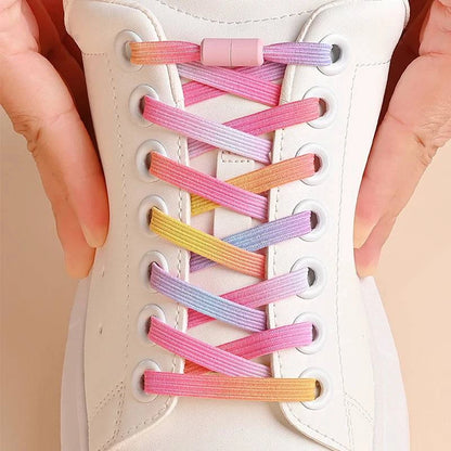 Vibrant Elastic No-Tie Shoelaces with Buckle for Kids and Adults - Available in 10 Colors - Home Fads 