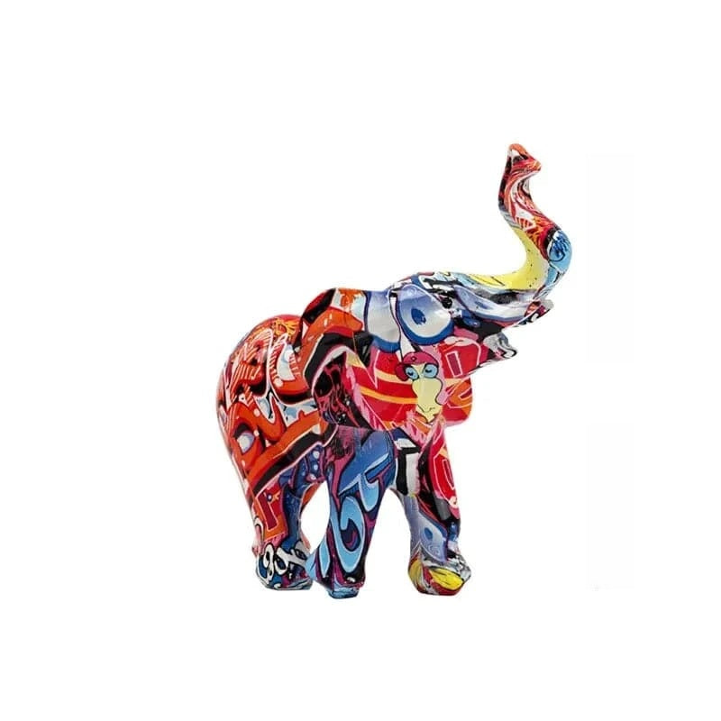 Vibrant Elephant Figurines: Decorative Accents for Modern Home / Office Settings and Craft Projects - Home Fads 