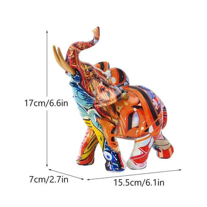 Vibrant Elephant Figurines: Decorative Accents for Modern Home / Office Settings and Craft Projects - Home Fads 