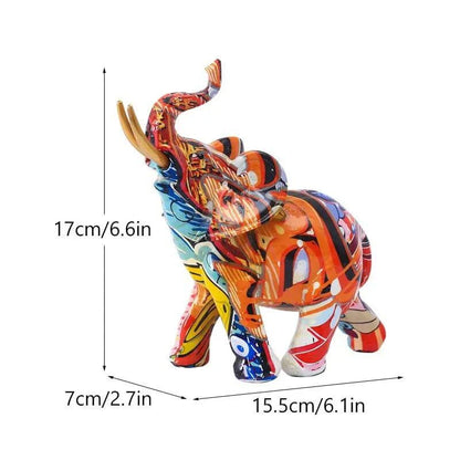 Vibrant Elephant Figurines: Decorative Accents for Modern Home / Office Settings and Craft Projects - Home Fads