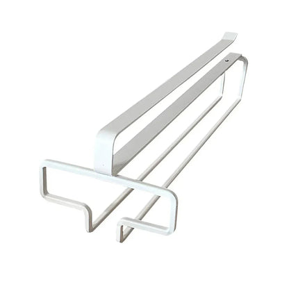 Wall Mounted Wine Glass Rack - No-Drill Hanging Stemware Storage Shelf - Home Fads 