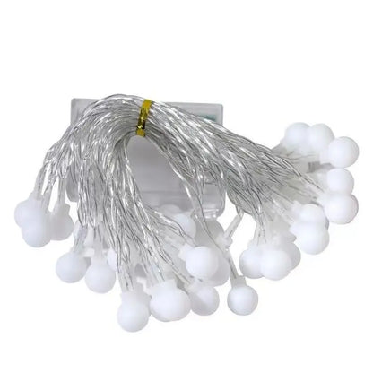 Waterproof Crystal Ball LED String Lights – Battery-Powered Decor for Indoor & Outdoor Use – Ideal for Holidays, Gardens & Events - Home Fads 